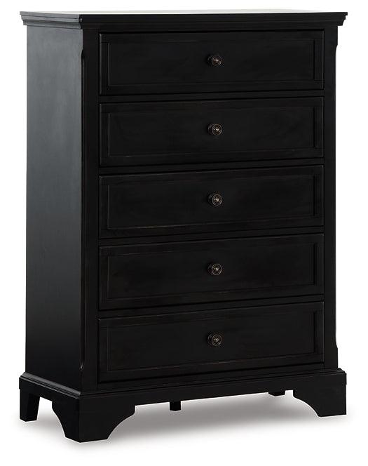 Chylanta Chest of Drawers B739-46 Black/Gray Traditional Master Bed Cases By Ashley - sofafair.com