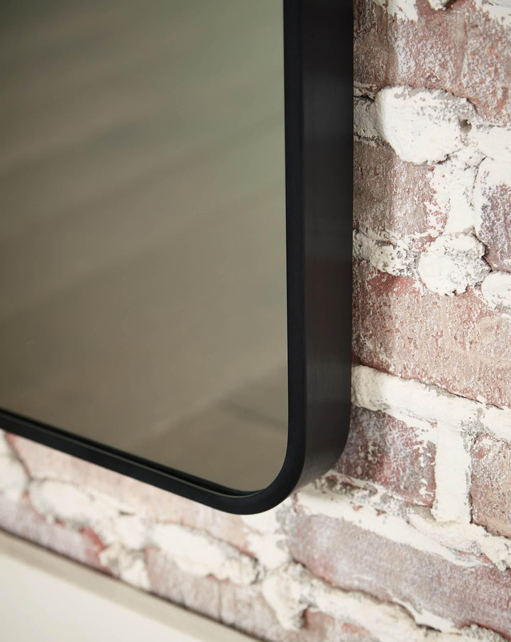 Sethall Floor Mirror A8010307 Black/Gray Casual Decorative Oversize Accents By Ashley - sofafair.com