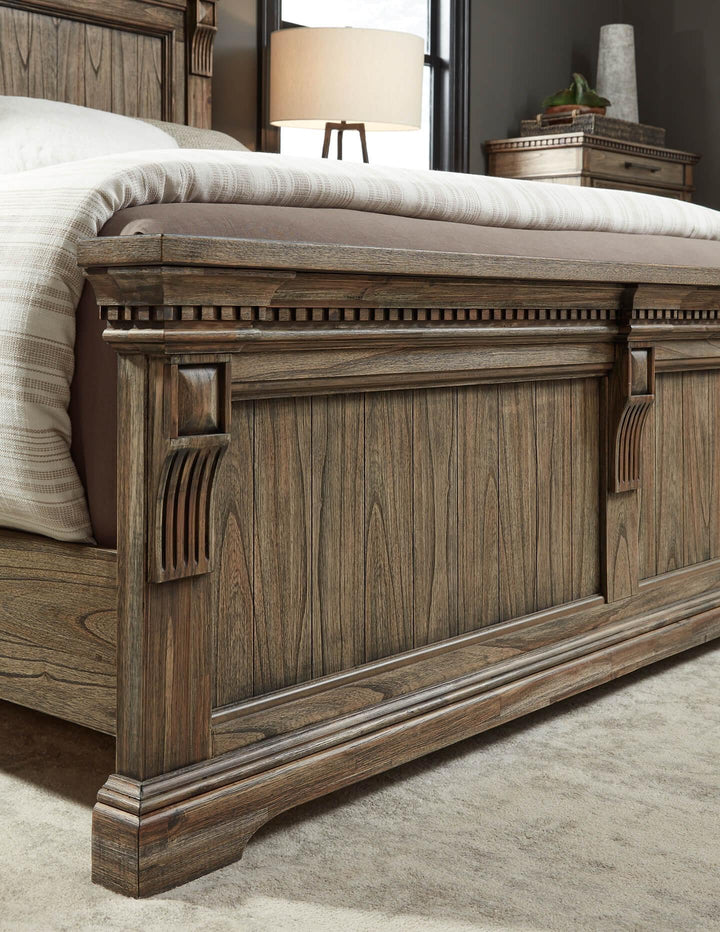 Markenburg King Panel Bed B770B4 Brown/Beige Traditional Master Beds By Ashley - sofafair.com