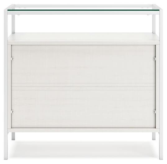 Deznee Small Bookcase H162-16 White Contemporary Home Office Cases By AFI - sofafair.com