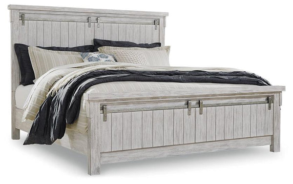 Brashland California King Panel Bed B740B5 White Casual Master Beds By Ashley - sofafair.com