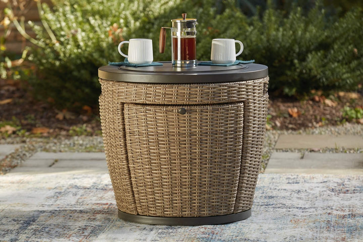 P042-776 Brown/Beige Casual Malayah Fire Pit By Ashley - sofafair.com