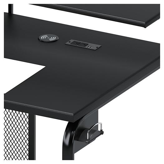 Lynxtyn 48" Home Office Desk H400-110 Black/Gray Contemporary Desks By Ashley - sofafair.com