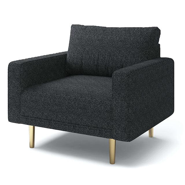 Elverum FM61000BK-CH Black Contemporary Chair By Furniture Of America - sofafair.com