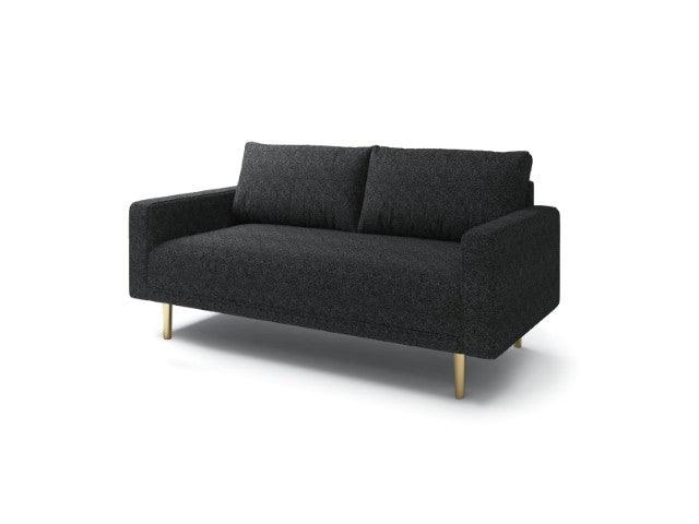 Elverum FM61000BK-LV Black Contemporary Loveseat By Furniture Of America - sofafair.com
