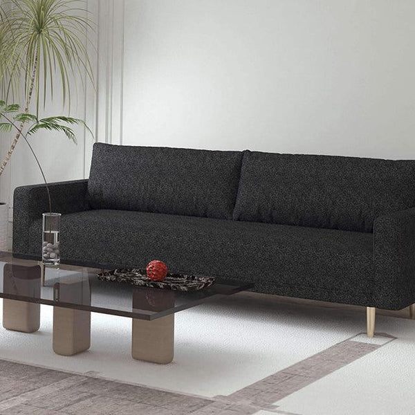 Elverum FM61000BK-SF Black Contemporary Sofa By Furniture Of America - sofafair.com