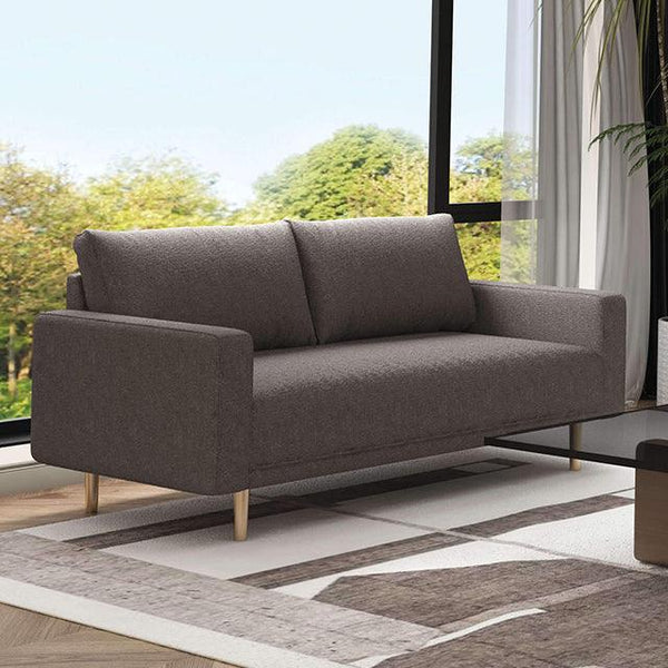 Elverum FM61000GY-LV Charcoal Gray Contemporary Loveseat By Furniture Of America - sofafair.com