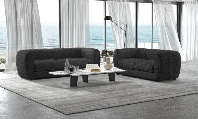 Verdal FM61001BK-LV Black Contemporary Loveseat By Furniture Of America - sofafair.com