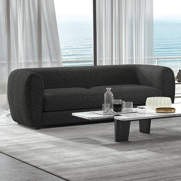 Verdal FM61001BK-SF Black Contemporary Sofa By Furniture Of America - sofafair.com