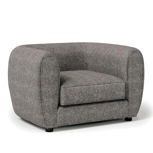 Verdal FM61001GY-CH Charcoal Gray Contemporary Chair By Furniture Of America - sofafair.com