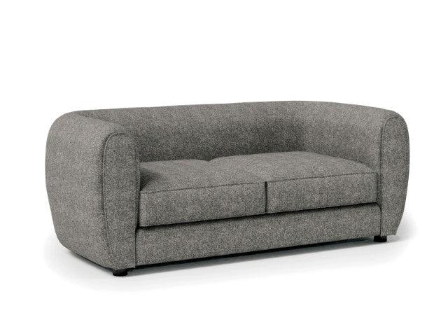 Verdal FM61001GY-LV Charcoal Gray Contemporary Loveseat By Furniture Of America - sofafair.com