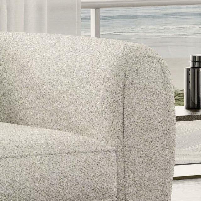 Verdal FM61001WH-SF Off-White Contemporary Sofa By Furniture Of America - sofafair.com