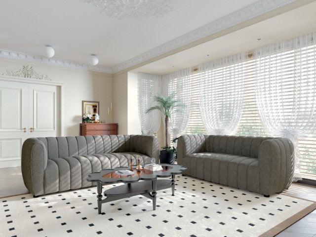 Aversa FM61002GY-SF Charcoal Gray Contemporary Sofa By Furniture Of America - sofafair.com