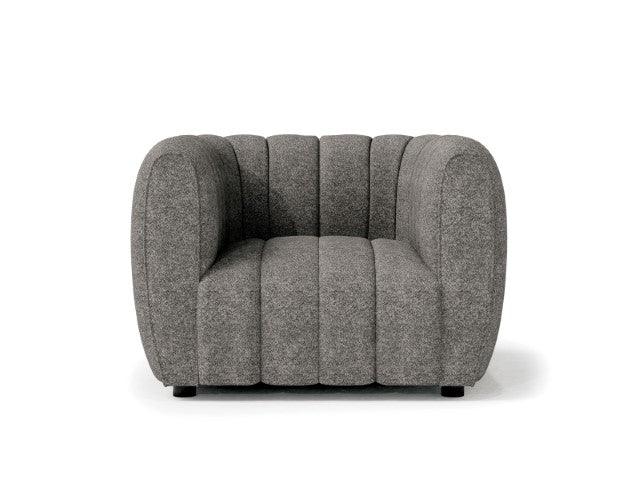Aversa FM61002GY-CH Charcoal Gray Contemporary Chair By Furniture Of America - sofafair.com