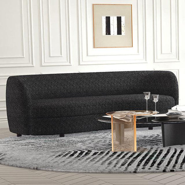 Versoix FM61003BK-SF Black Contemporary Sofa By Furniture Of America - sofafair.com