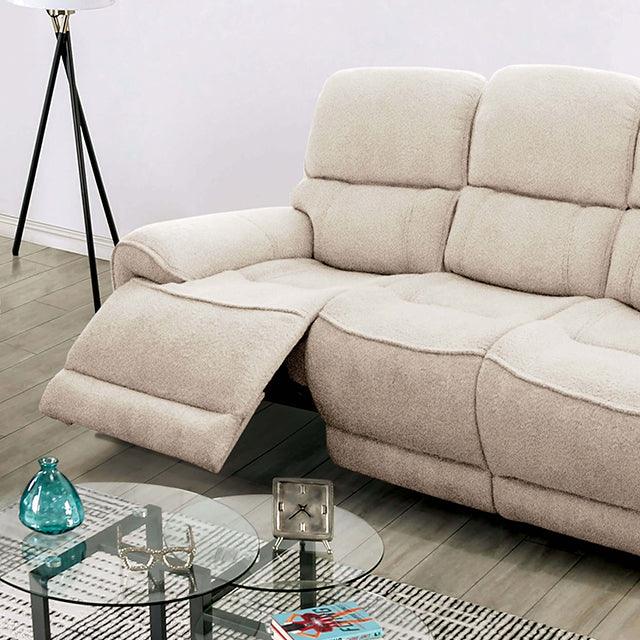 Morcote FM62001BG-CH-PM Beige Transitional Power Recliner By Furniture Of America - sofafair.com