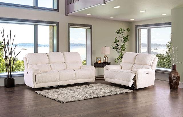 Morcote FM62001BG-CH-PM Beige Transitional Power Recliner By Furniture Of America - sofafair.com