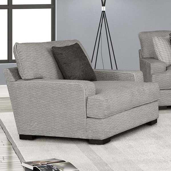 Ardenfold FM64201GY-CH Gray Contemporary Chair By Furniture Of America - sofafair.com