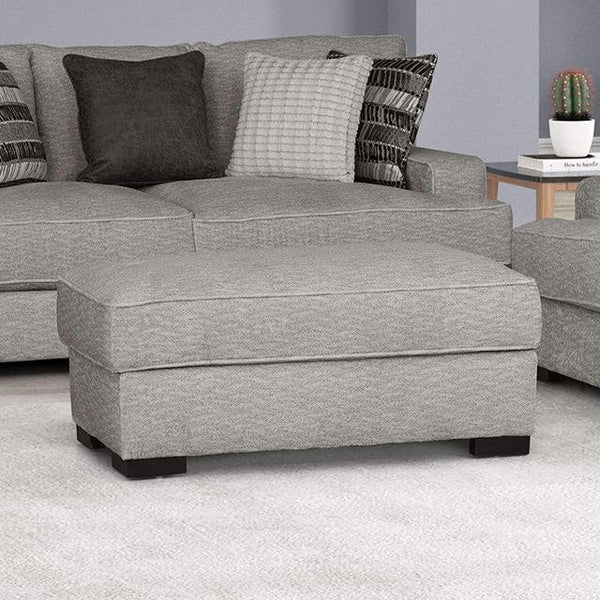 Ardenfold FM64201GY-OT Gray Contemporary Ottoman By Furniture Of America - sofafair.com