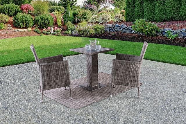 Aminta FM80004GY-3PC-06GY Gray Contemporary Patio Bistro Set By Furniture Of America - sofafair.com