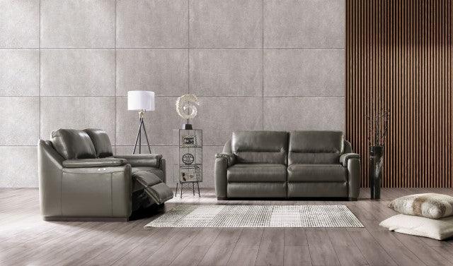 Altamura FM90002GY-SF-PM Gray Transitional Power Sofa By Furniture Of America - sofafair.com