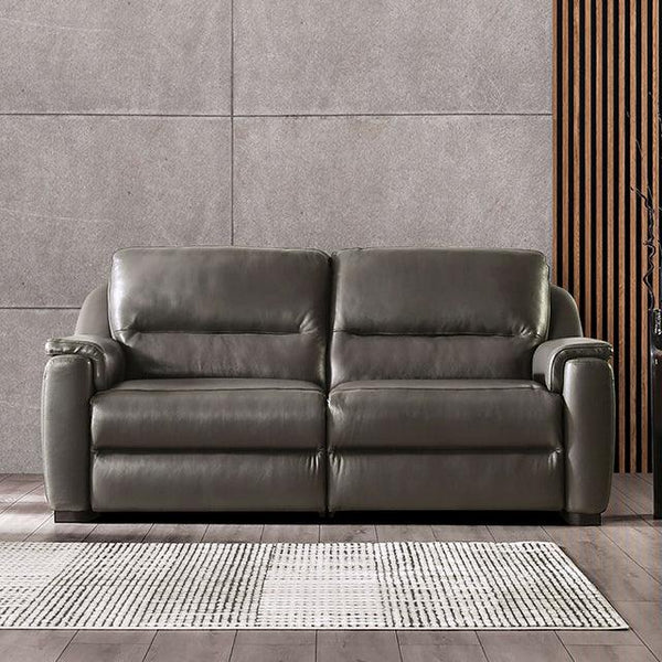 Altamura FM90002GY-SF-PM Gray Transitional Power Sofa By Furniture Of America - sofafair.com