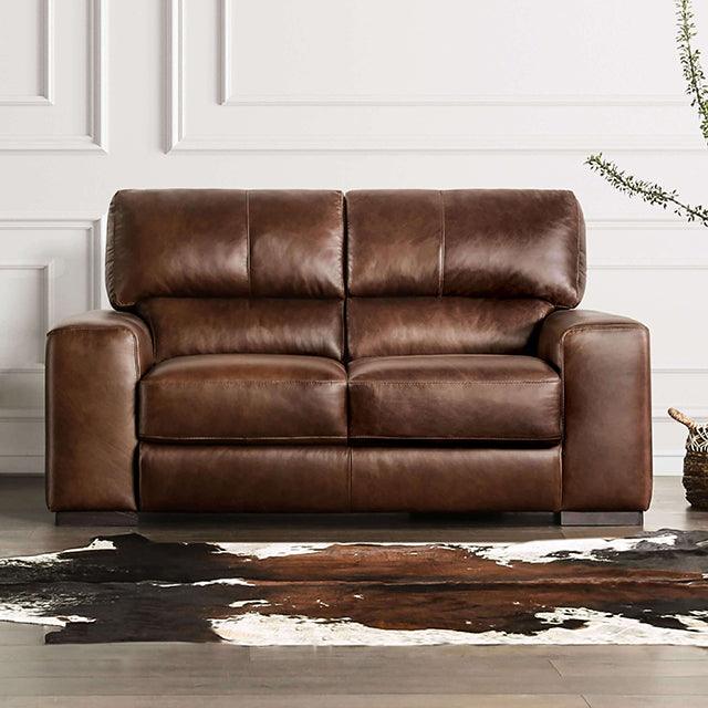 Marsicano FM90005-SF Cognac Transitional Sofa By Furniture Of America - sofafair.com