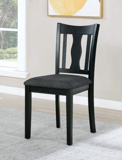 Carbey FOA3488SC-2PK Black/Gray Transitional Side Chair (2/CTN) By Furniture Of America - sofafair.com