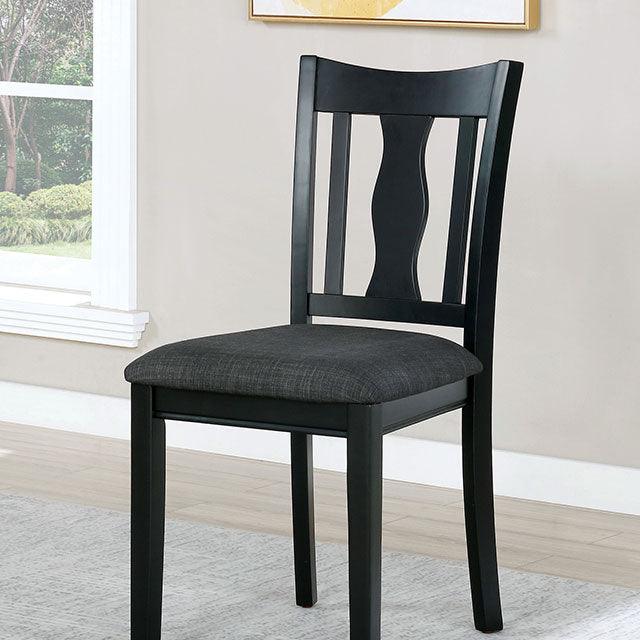 Carbey FOA3488T-5PK Black/Gray Transitional 5 Pc. Dining Table Set By Furniture Of America - sofafair.com