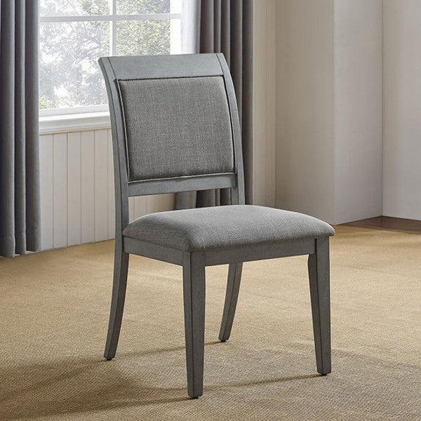 Marla FOA3785SC-2PK Gray Transitional Side Chair (2/Ctn) By furniture of america - sofafair.com