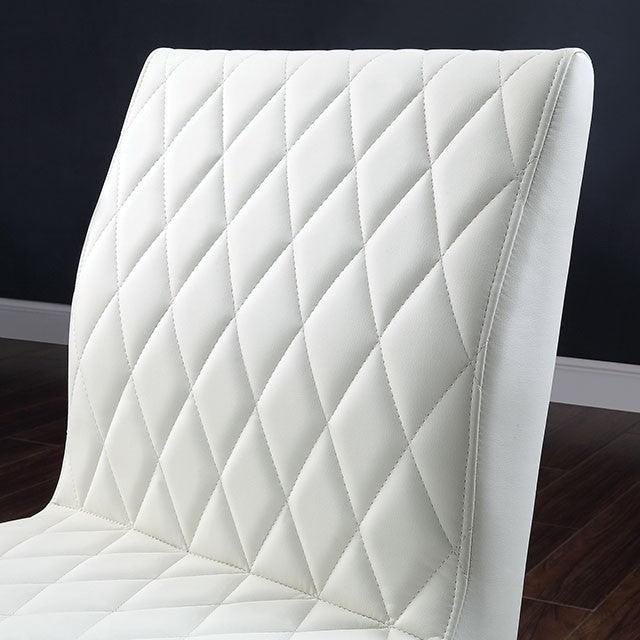 Alisha FOA3799SC-2PK Black/Ivory Contemporary Side Chair (2/Ctn) By Furniture Of America - sofafair.com