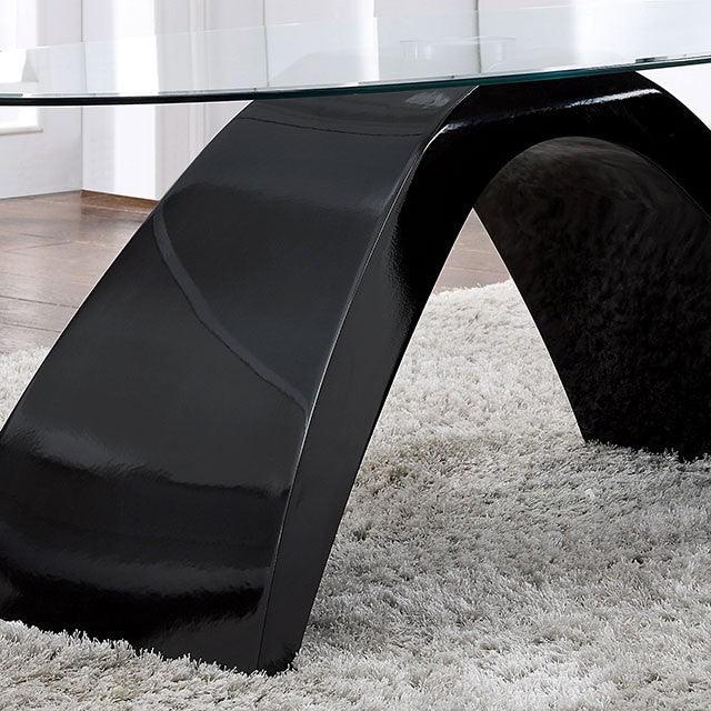 Nahara FOA4042BK-C Black Contemporary Coffee Table By Furniture Of America - sofafair.com
