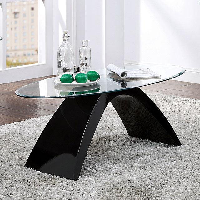 Nahara FOA4042BK-C Black Contemporary Coffee Table By Furniture Of America - sofafair.com