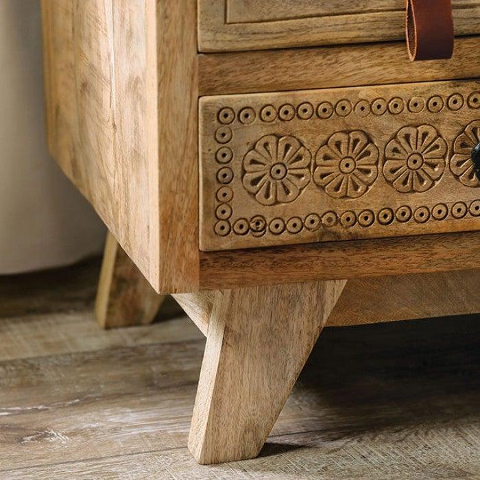 Blanchefleur FOA51009 Weathered Light Natural Tone Rustic Chest By furniture of america - sofafair.com