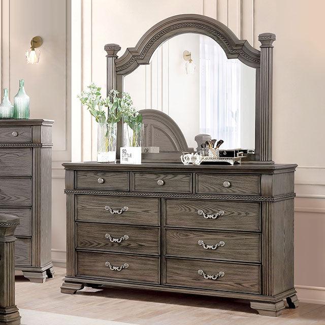 Pamphilos FOA7144GY-D Gray Traditional Dresser By Furniture Of America - sofafair.com