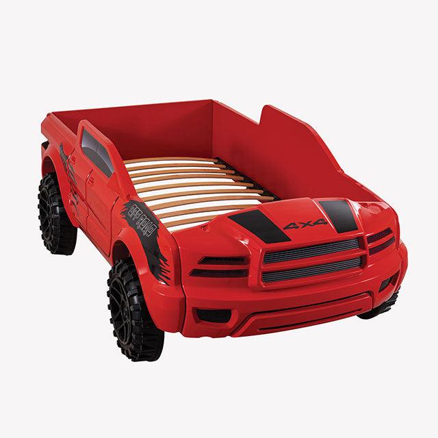 Roverton FOA7725RD Red Novelty Bed By Furniture Of America - sofafair.com