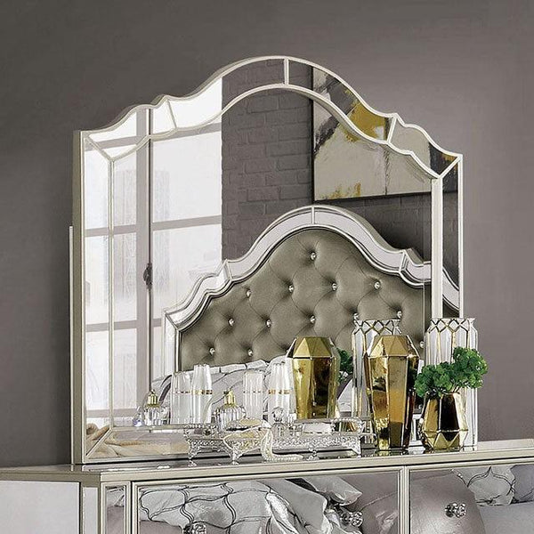 Eliora FOA7890M Silver Glam Mirror By Furniture Of America - sofafair.com