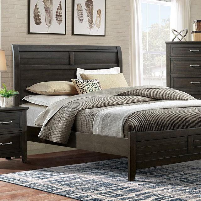 Alaina FOA7916 Walnut Transitional Bed By Furniture Of America - sofafair.com