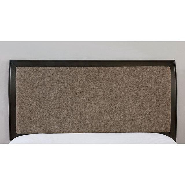 Jamie FOA7917 Walnut/Light Brown Transitional Bed By Furniture Of America - sofafair.com