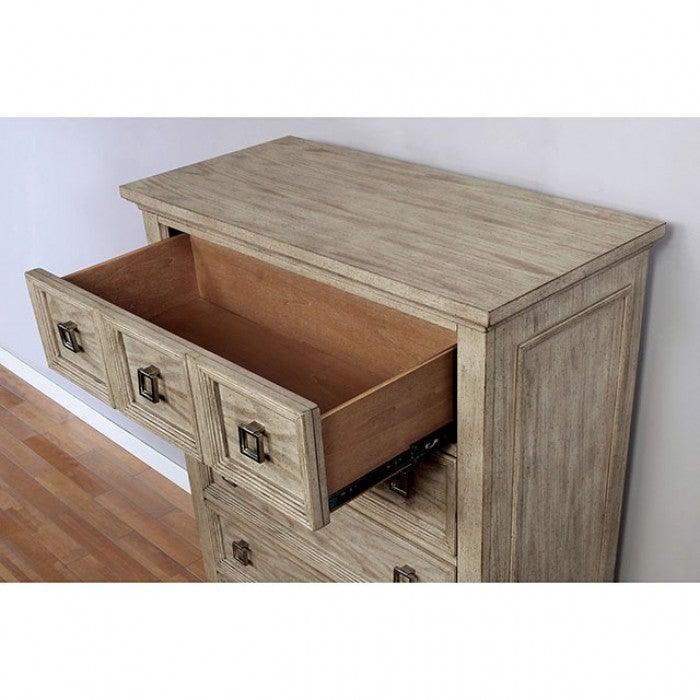 Lillian FOA7925C Natural Tone Transitional Chest By furniture of america - sofafair.com