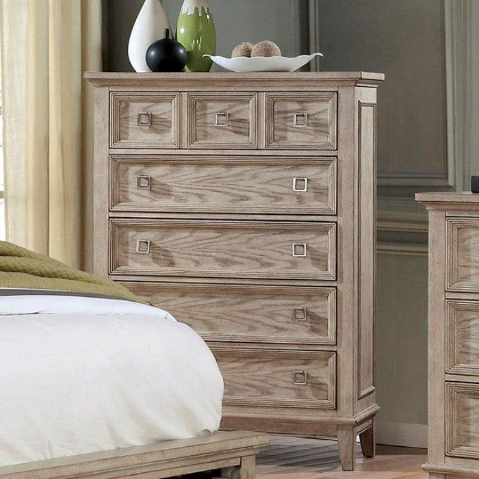 Lillian FOA7925C Natural Tone Transitional Chest By furniture of america - sofafair.com