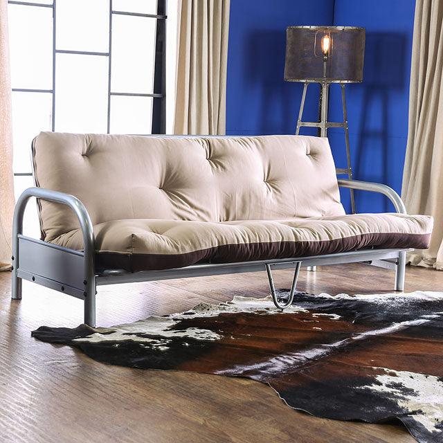 Aksel FP-2417BB Khaki/Brown Contemporary Futon Mattress By Furniture Of America - sofafair.com