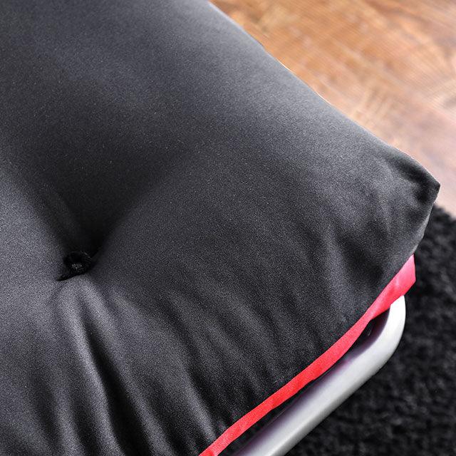 Aksel FP-2417BR Black/Red Contemporary Futon Mattress By Furniture Of America - sofafair.com