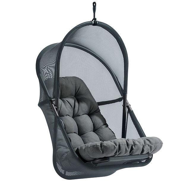 Breeze GM-1010DG Dark Gray Modern Swing Chair By Furniture Of America - sofafair.com