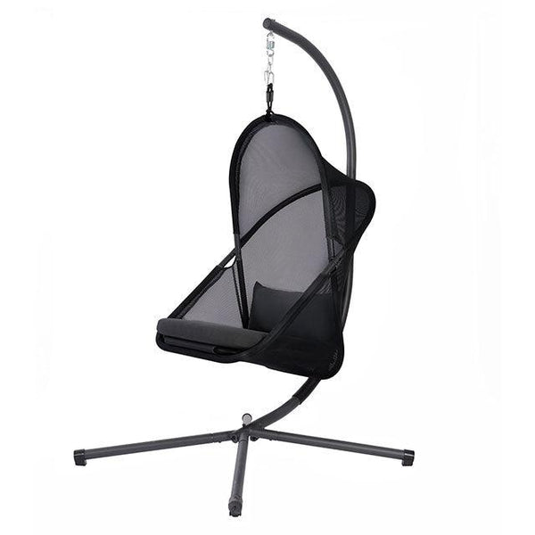 Crush GM-1011BK Black Modern Swing Chair By Furniture Of America - sofafair.com