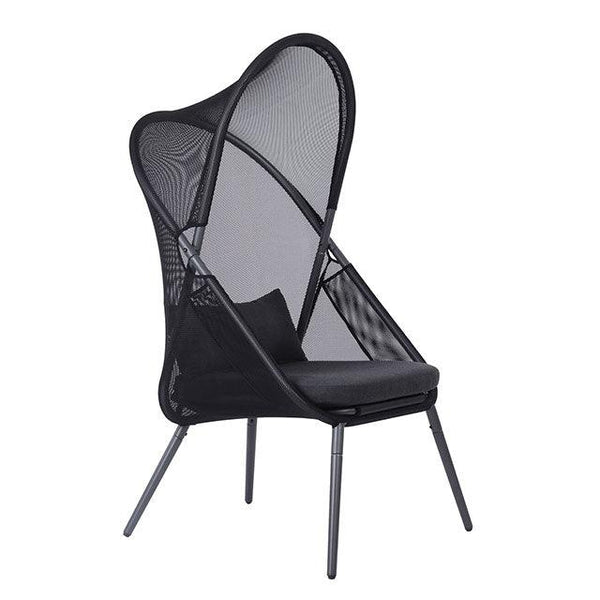 Alverta GM-1014BK-2PK Black Modern Foldable Chair (2/Ctn) By Furniture Of America - sofafair.com
