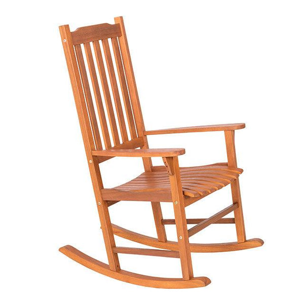 Moose GM-1019 Natural Rustic Rocking Chair By Furniture Of America - sofafair.com