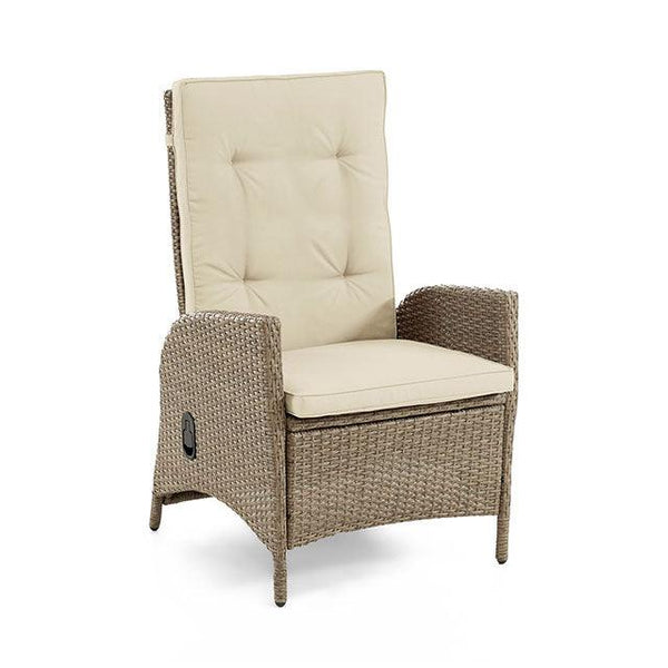 Mackay GM-2002-2PK Beige/Natural Contemporary Reclining Chair (2/Ctn) By Furniture Of America - sofafair.com