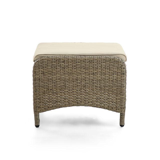 Mackay GM-2003-2PK Beige/Natural Contemporary Ottoman (2/Ctn) By Furniture Of America - sofafair.com