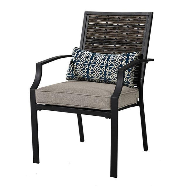 Sintra GM-2011-2PK Black/Gray Contemporary Arm Chair (2/Ctn) By Furniture Of America - sofafair.com